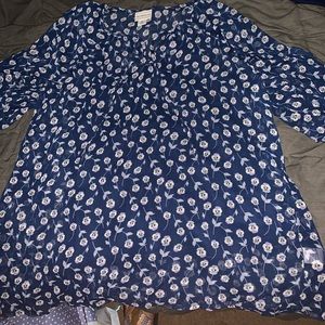 Plus Size Liz Claiborne Flower Print Shirt
